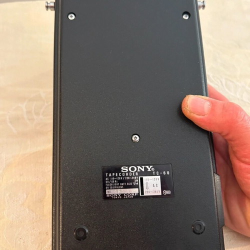 Sony TC60 cassette player 1971 with power cable