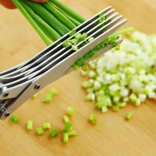 Herb scissors with five blades new