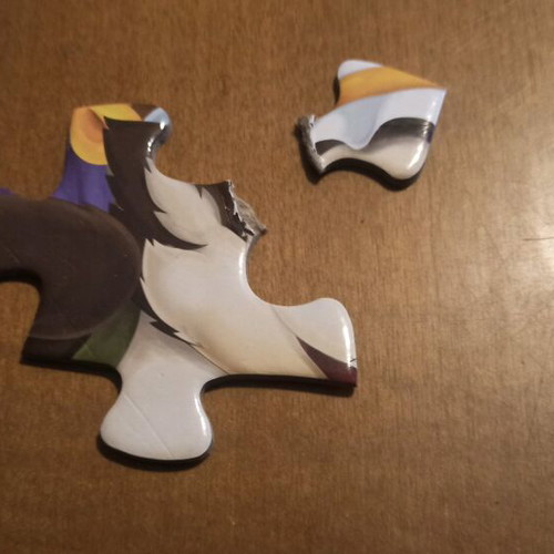 Puzzle 24 pieces used with damages