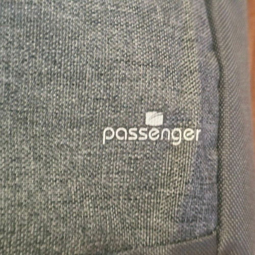 Passenger men's shoulder bag with RFID anti-theft protection, grey
