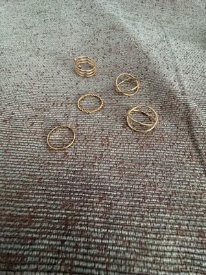 Jewelry set must have earrings and rings new