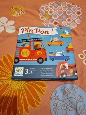 Pin Pon board game by Djeco like new