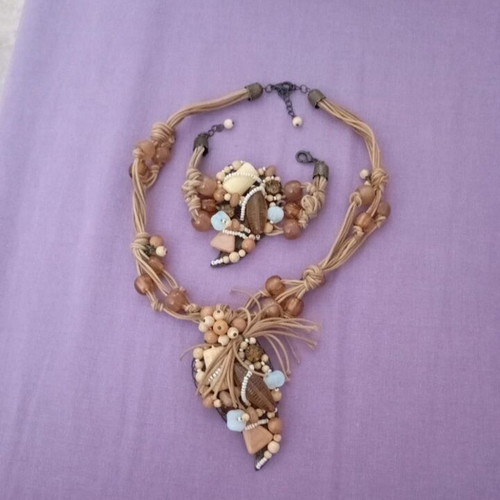 Necklace and bracelet set new condition