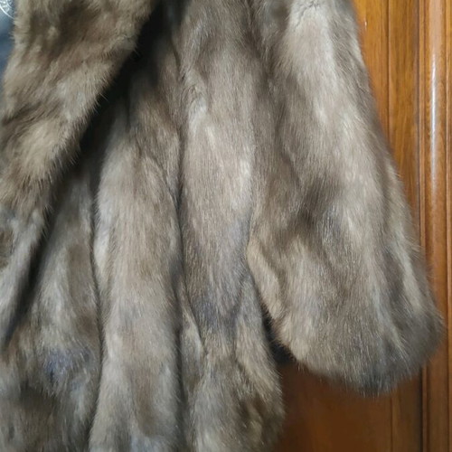 Etol mink fur cape like new, gray brown