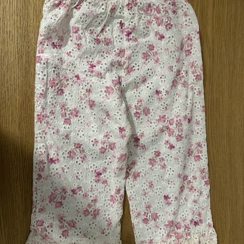 Zara floral top and pants set with ruffles, pink