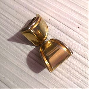 Σκουλαρικια clips Faux bijoux Vintage χρώμα χρυσό