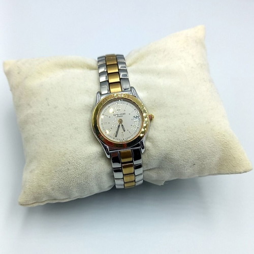 Favre Leuba wristwatch battery-powered like new, women's, gold and silver