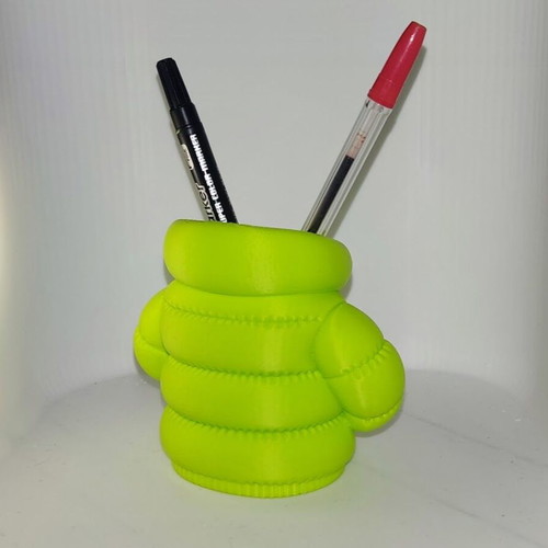Puffer Jacket Pencil Holder 3D printed made to order