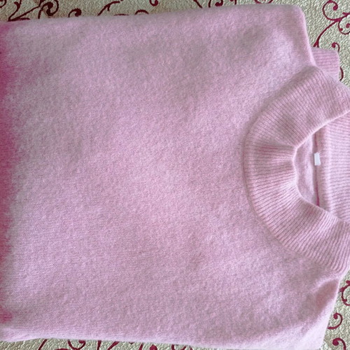 Woolen women's blouse used, pink, size M
