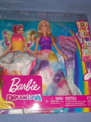 Barbie Dreamtopia нов комплект с 3 приказни визии