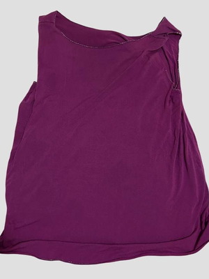 T-shirt sleeveless burgundy used, size Medium