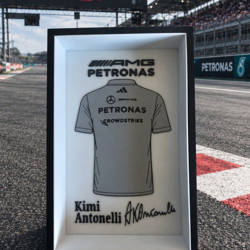 Kimi Antonelli AMG Petronas decorative frame like new 22x14