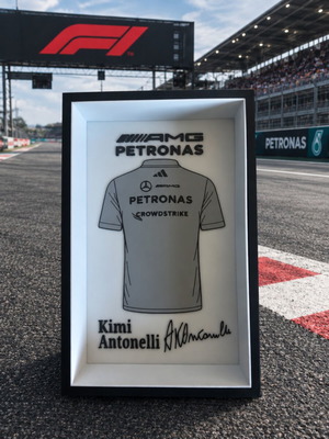 Kimi Antonelli AMG Petronas decorative frame like new 22x14