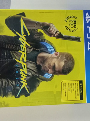 Cyberpunk PS4 game with free PS5 upgrade, like new
