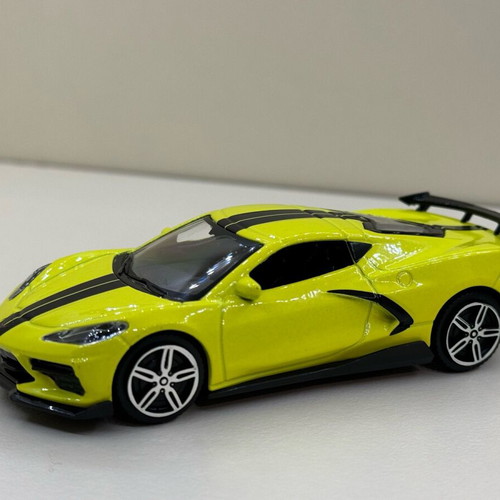 Chevrolet Corvette Stingray C8 Coupé die-cast model 1/43 new, yellow