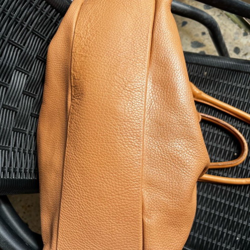 Arte del Cuoio shoulder bag handmade genuine leather beige like new