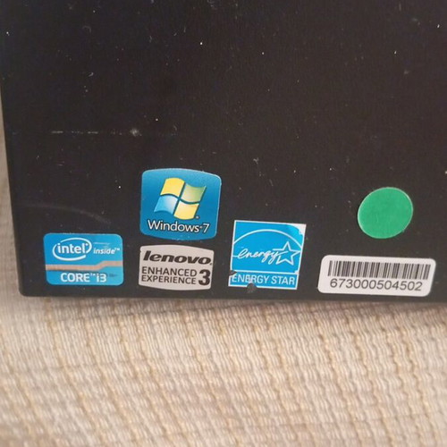 Lenovo ThinkCentre desktop with 22-inch ThinkVision monitor