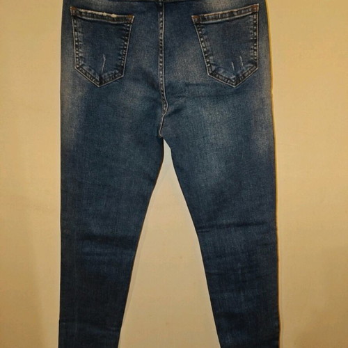 Women's skinny high-waisted jeans new blue size L