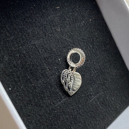 Heart Charm Pandora Art silver like new