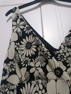 Jonathan Martin midi dress black and white size L like new