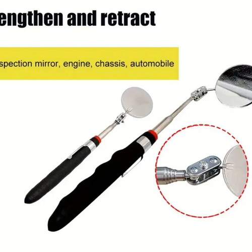 Telescopic mirror new with 360-degree angle and comfortable handle