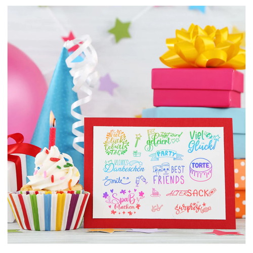 Transparent Stamp Sets for DIY Crafts Party Celebration Theme