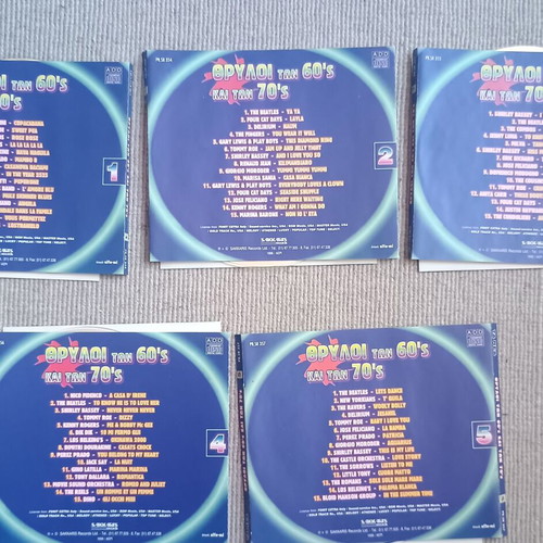 5 CDs Legends of the 60s & 70s used, pop genre