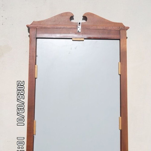 Mirror with wooden frame antique used