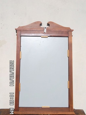 Mirror with wooden frame antique used