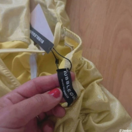 Bubblegun yellow mini dress, new with tags