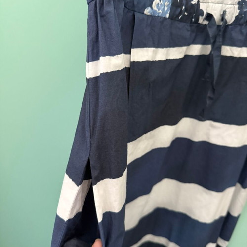 Weekend Max Mara maxi dress used, blue and white striped floral