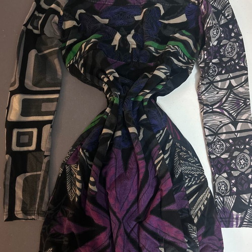 Desigual vintage off-shoulder Y2K graphic bodycon dress size medium