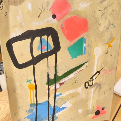 Painting on canvas abstract theme 40x50 like new