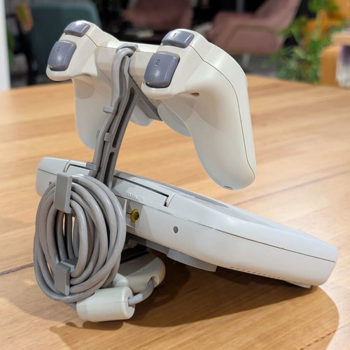 3D Printed Console and Controller Stand with Cable Management for PSOne