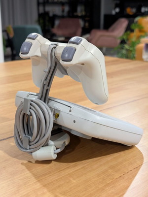 3D Printed Console and Controller Stand with Cable Management for PSOne