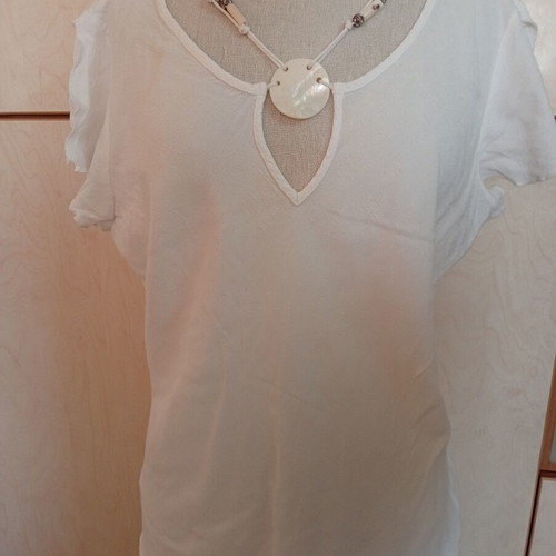 Wallis white blouse 100% viscose size 4XL 48 like new