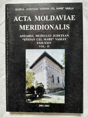 Acta Moldaviae Meridionalis Τόμος II 2001-2003 ακαδημαϊκό βιβλίο