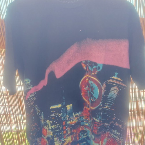Hip Hop T-shirt cotton black XL like new, wide fit
