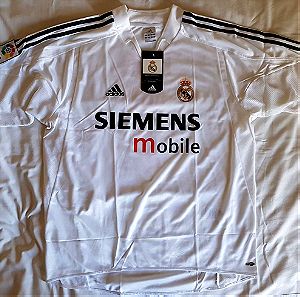 Φανέλα ποδοσφαίρου Real Madrid 2004 - 2005 Raul #7, Adidas, μέγεθος Large