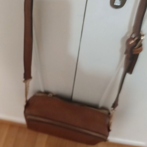 Crossbody shoulder bag used, brown