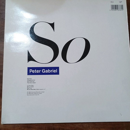 Peter Gabriel So album used, pop