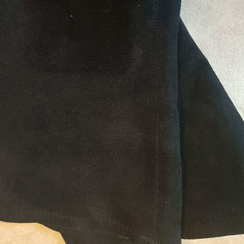 Sante over the knee boots black velvet, 15cm heel, like new