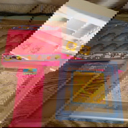 Πακέτο σούπερ vintage Barbie κουζίνα και σούπερ μάρκετ μεταχειρισμένο, 4 τεμάχια