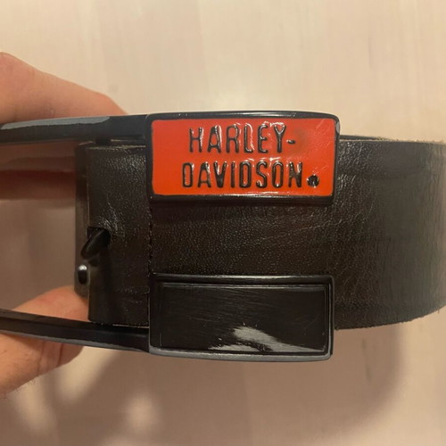 Harley Davidson belt black leather used, size 100