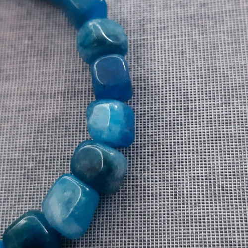 Lillian bracelet with semi-precious stones and 925 silver, blue, new
