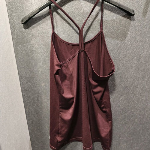 Burgundy TCM strap top like new, size L