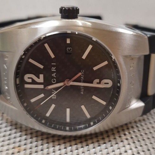 Bvlgari Ergon Automatic men's watch restored, black and silver