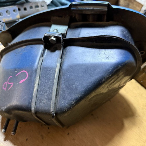Honda C50 High Handlebar Fuel Tank used, blue, OEM
