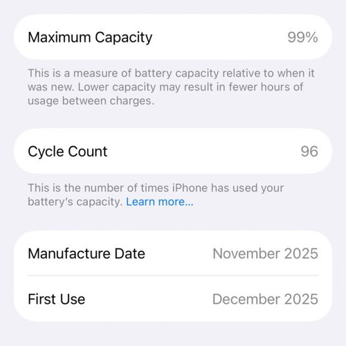 iPhone 17 Pro 256GB like new, white, 20+ MP camera