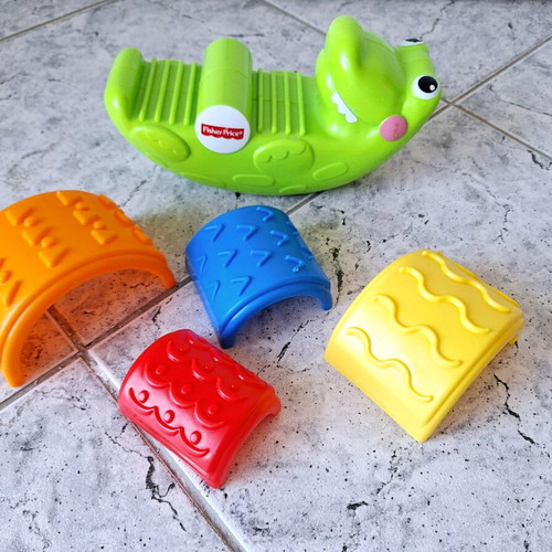 Fisher Price Stack & Rock Croc toy used